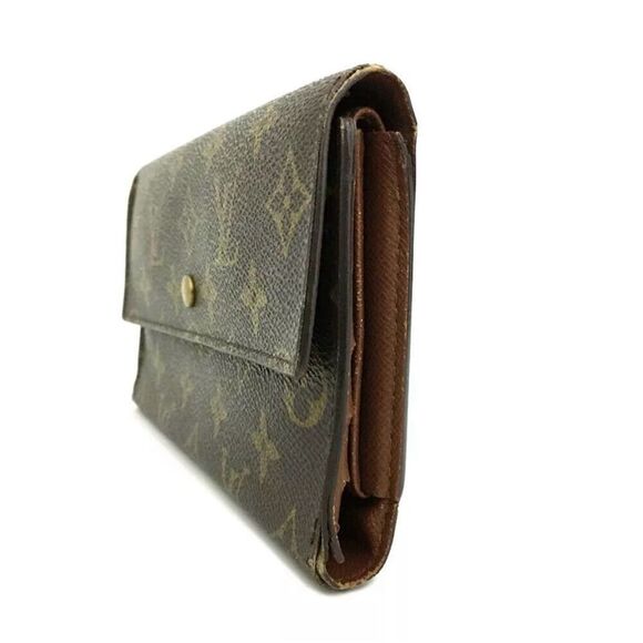 Louis Vuitton Monogram Sarah Long Bifold Wallet Brown Unisex - Picture 2 of 8